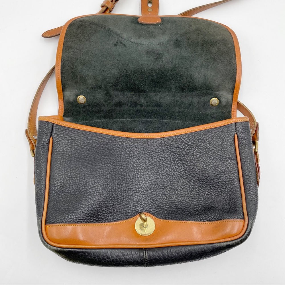 Dooney & Bourke Vintage Two Tone Leather Satchel - Picture 6 of 16
